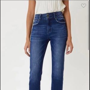 KanCan dark wash straight jeans